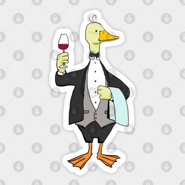 Fancy Duck Sticker by Tinka Collective